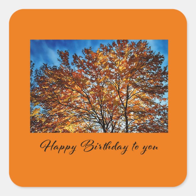 Happy Birthday To You Sticker (Vorderseite)