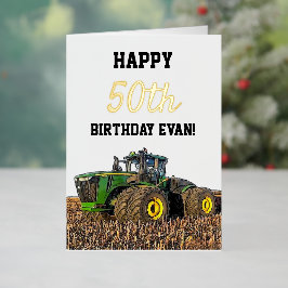Happy Birthday Traktor Men Equipment 50.