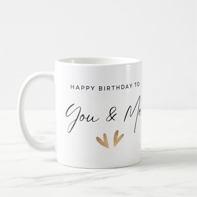 Happy Birthday Twins Tasse (Links)
