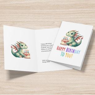 Happy Birthday Typografie Niedlich Dinosaurier Ankündigung