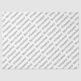 HAPPY BIRTHDAY Typografy Modern Fun Celebrate Seidenpapier