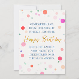 Happy Birthday und ein toller Spruch Gute Laune Einladung