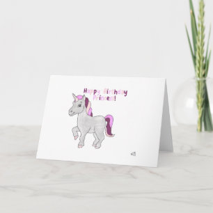 Happy Birthday Unicorn 2 Card Dankeskarte