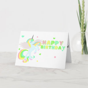 Happy Birthday Unicorn Card Karte