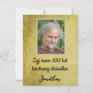 Happy Birthday urodziny dziadek Polska, Polnisch