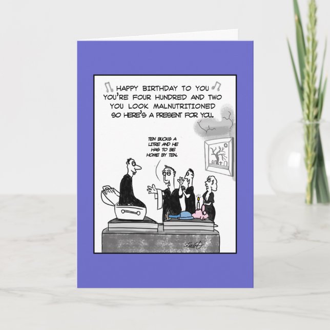 Happy birthday vampire card karte (Vorderseite)