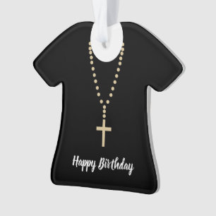 Happy Birthday Vater Adorable Clergy Ornament