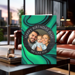 Happy Birthday Vater   Fotovorlage Karte