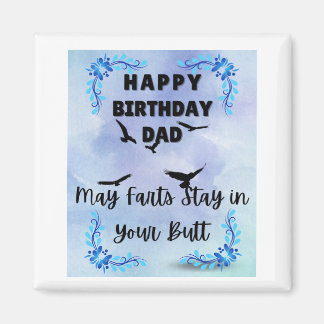 Happy Birthday Vater Furzen Magnet