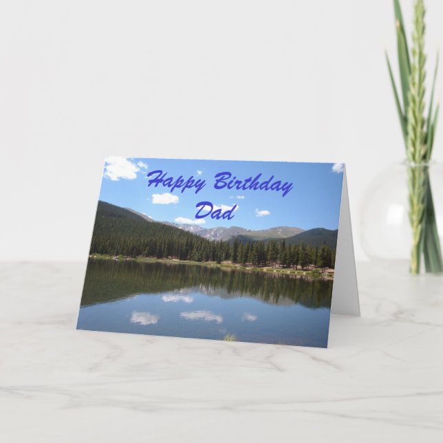 Happy Birthday Vater Karte (Vorderseite)