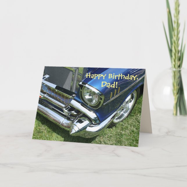 "Happy Birthday, Vater"-Karte Karte (Vorderseite)