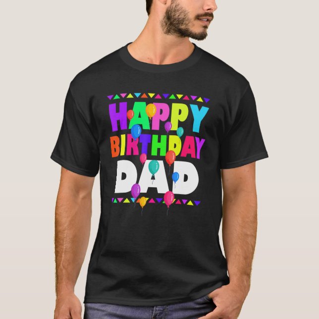 Happy Birthday Vater Niedlich Kleinkind Matching F T-Shirt (Vorderseite)