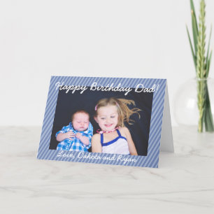 Happy Birthday Vater Personalisierte Fotokarte Karte
