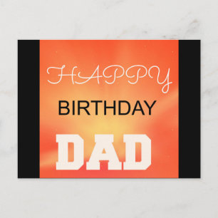 Happy Birthday Vater Postkarte