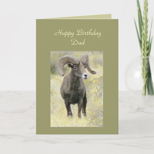 Happy Birthday Vater Template Card Karte (Vorderseite)