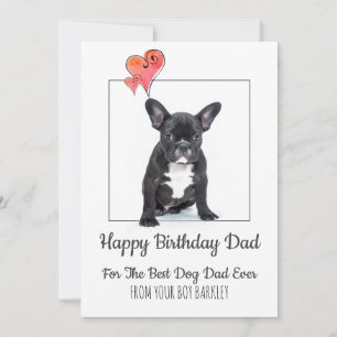 Happy Birthday Vater von Hund Feiertagskarte