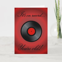 Happy Birthday Vinyl album retro