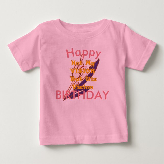 Happy Birthday Vision Baby T-shirt (Vorderseite)