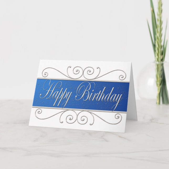 Happy Birthday Visitenkarte Karte (Vorderseite)