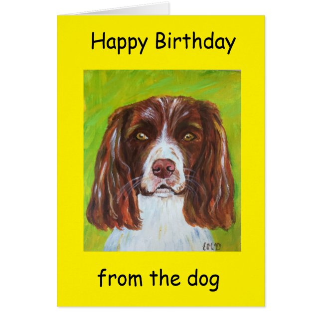 Happy Birthday vom Hund (Vorne)