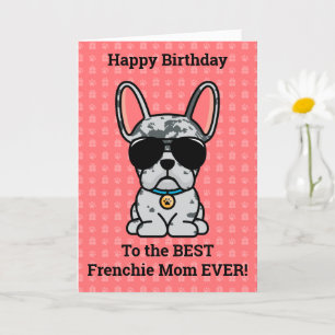 Happy Birthday von Hund Blue Merle Französischer B Karte