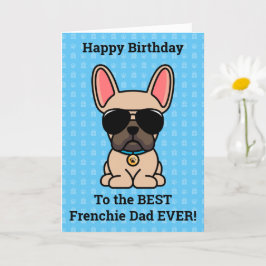Happy Birthday von Hund Light Fawn Französischer B Karte