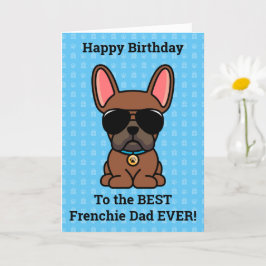 Happy Birthday von Hund Red Fawn Französischer Bul Karte