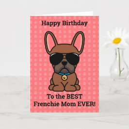 Happy Birthday von Hund Red Fawn Französischer Bul Karte