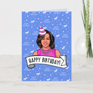 Happy Birthday von Michelle Obama Karte