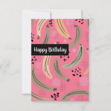 Happy Birthday Watercolor Plaintains Mangu