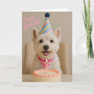 Happy Birthday Westie Birthday Card Karte