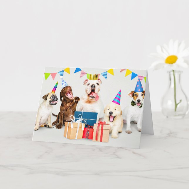 Happy Birthday Wild Party Animals Karte (Kleine Pflanze)