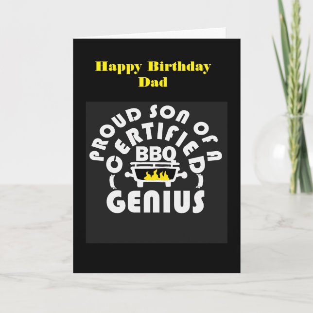 Happy birthday wish for dad karte (Vorderseite)