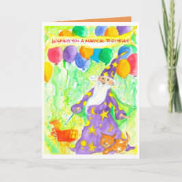 Happy Birthday Wizard Magic Karte