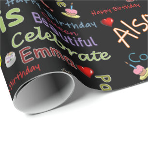 Happy Birthday Wrapping Paper Emma Geschenkpapier