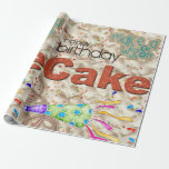 Happy Birthday Wrapping Paper Friends Family Geschenkpapier<br><div class="desc">Geschenkartikel & Party > Geschenkartikel > Verpackungsmaterial > Versandpapier-Büro und -schule > Werbeprodukte & Kleinunternehmen > Displays & Verpackung > Packpapier</div>