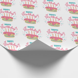 Happy Birthday Wrapping Paper Geschenkpapier