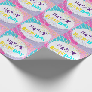 Happy Birthday Wrapping Paper Geschenkpapier