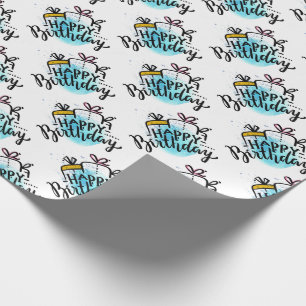 Happy Birthday Wrapping Paper Geschenkpapier