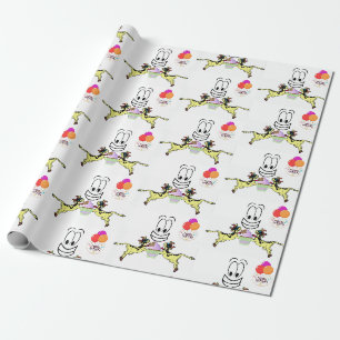 Happy Birthday Wrapping Papier Kuh Cupcake Geschenkpapier