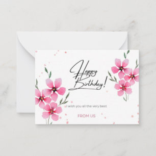 Happy Birthday wünscht Design für eine Karte