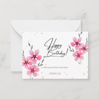 Happy Birthday wünscht Design für eine Karte