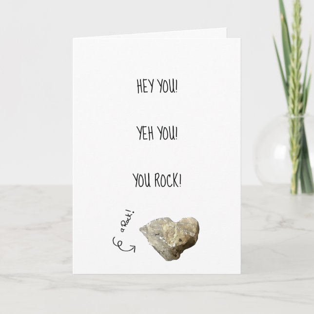 Happy Birthday You Rock Grußkarte Karte (Vorderseite)