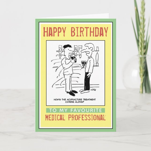 Happy Birthday zu einem medizinischen Beruflich Karte (Vorderseite)