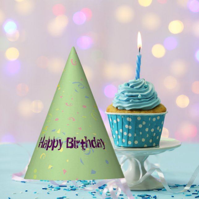 Happy Birthday's Confetti Partyhütchen (Von Creator hochgeladen)