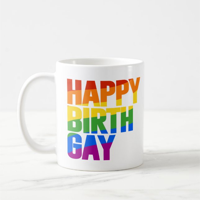 Happy Birthgay Kaffeetasse (Links)