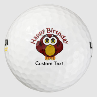 Happy Bithday - eine kluge Schüssel mit kurvigem T Golfball