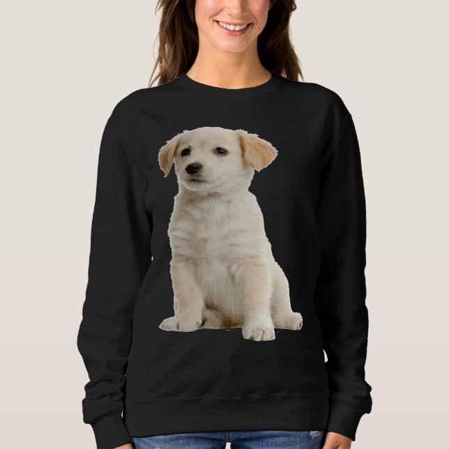 Happy Black Lab Labrador Retriever Sweatshirt (Vorderseite)