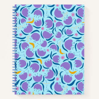 Happy Blooms and Slugs - Spiral Notebook Notizbuch