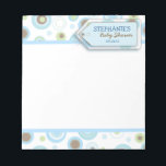 Happy Blue Dots Baby Boy Notepad Dusche Gefallen Notizblock<br><div class="desc">Ein lustiger Gefallen für Ihre Baby Duschgäste - jede Textzeile kann für Sie geändert oder entfernt werden,  um Ihre individuelle Nachricht zu erstellen.</div>